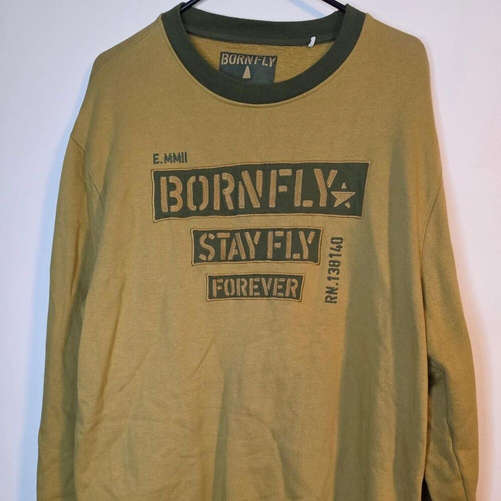 Firefly Men's Khaki and Green Sweatshirt